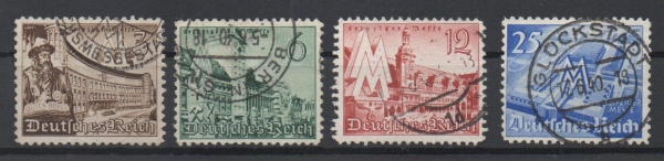 Michel Nr. 739 - 742, Frühjahrsmesse gestempelt.